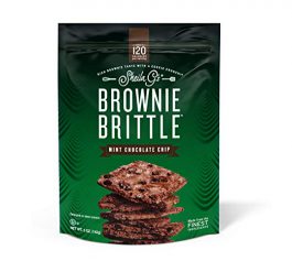 Brownie Brittle, 5 oz,  Mint Chocolate Chip (120 Calorieper oz), 6Count