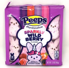 Peeps Marshmallow Sparkly Wild Berry Flavored Bunnies Easter Basket Candy (Pack of 2)