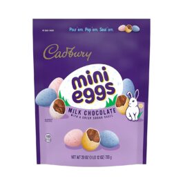 CADBURY MINI EGGS Milk Chocolate with a Crisp Sugar Shell Candy, Easter, 28 oz Resealable Bag